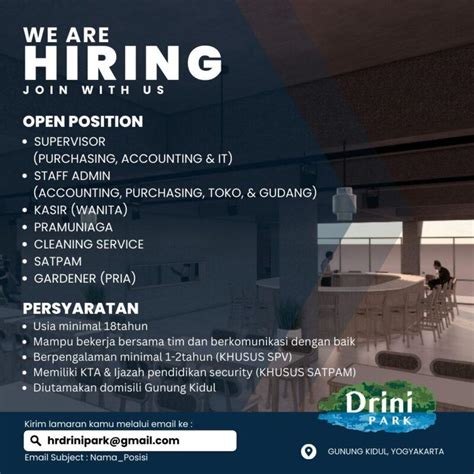 Lowongan Kerja Supervisor Purchasing Accounting It Staff Admin