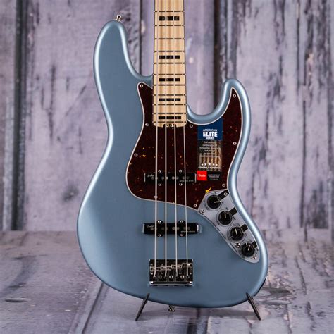 Fender American Elite Jazz Bass Satin Ice Blue Metallic For Sale Replay Guitar