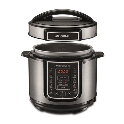 Panela De Pressão Elétrica Mondial Digital Master Cooker Pe 38 - Panela de Pressão Elétrica Mondial Digital Master Cooker 5L PE-38 900W ...