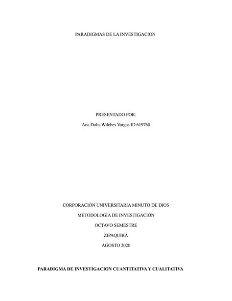 Paradigma Cuantitativo Y Cualitativo By Anadolis Wilches Issuu