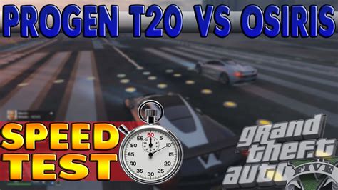 Speed Test Progen T20 Vs Pegassi Osiris YouTube