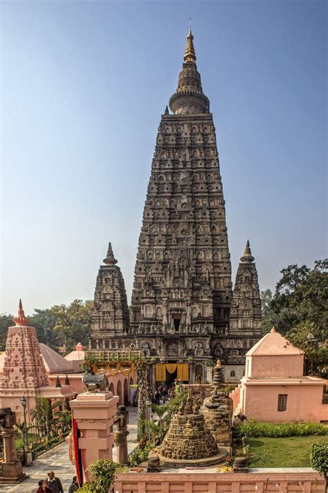 Vintage Mahabodhi Temple Unesco World Heritage Site Bodh Gaya