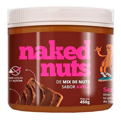 Pasta de Mix de Nuts Sabor Avelã g Naked Nuts Shopee Brasil