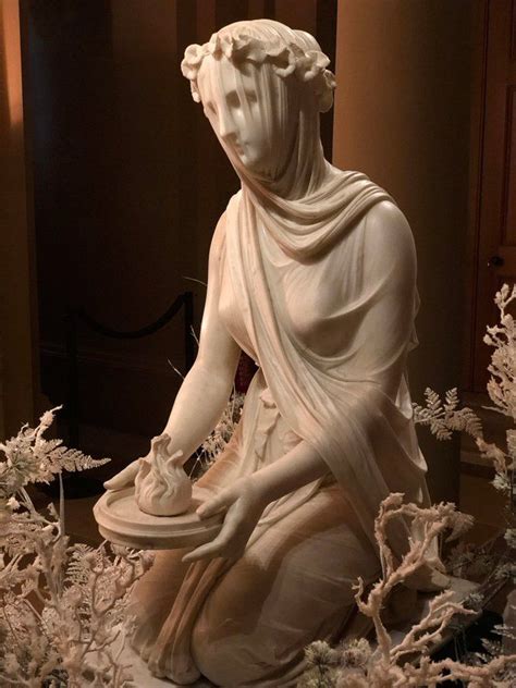 The Mesmerising Veiled Vestal Virgin By Italian Sculptor Raffaele