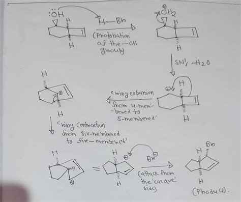 Solved Draw A Reasonable Arrow Pushing Mechanism For The