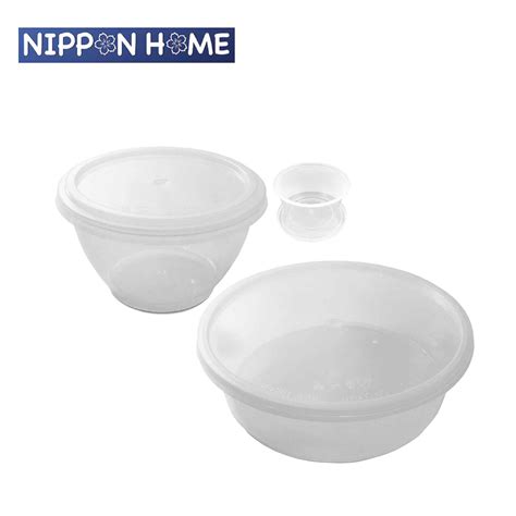 [Household] Disposable Round Container, Plastic Storage - Nippon Home