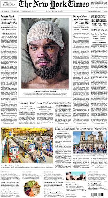 The New York Times In Print For Sunday March 3 2024 The New York Times