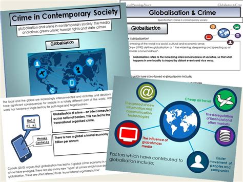 Aqa Sociology Year 2 Crime And Deviance Globalisation And Crime Teaching Resources