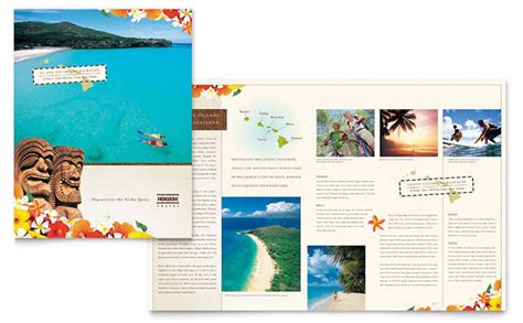 Hawaii Travel Vacation Brochure Template Design