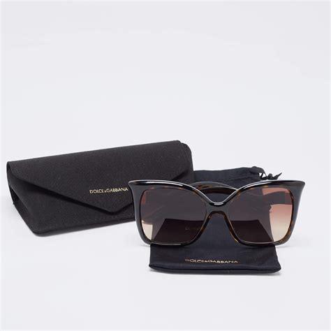 Dolce And Gabbana Brown Tortoise Gradient Dg6168 Butterfly Sunglasses For Sale At 1stdibs