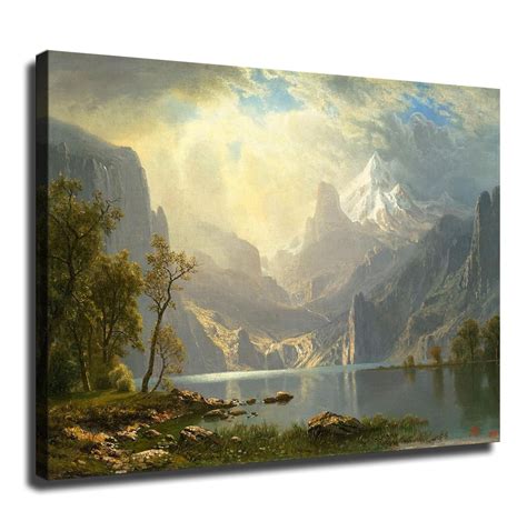 Nattco Albert Bierstadt Paintings Lake Tahoe By Albert