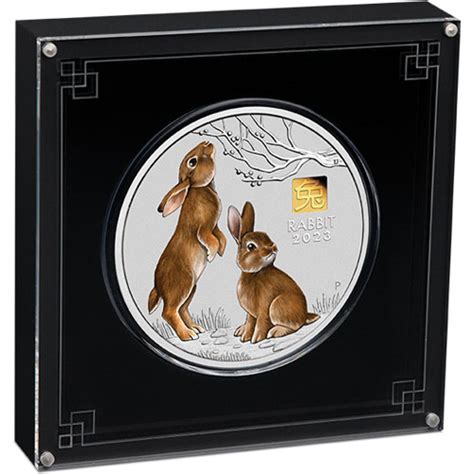 Kilo Silver Australian Lunar Rabbit Coins Gold Privy Silver