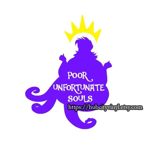 Ursula Poor Unfortunate Souls DIY IRON ON - Etsy