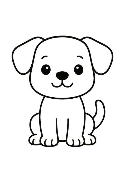 Desenho Para Pintar De Cachorro - 10