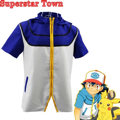 Pokemon Go Ash Ketchum Trainer Cosplay Jacket Unisex Halloween Ash Ketchum Costume On Aliexpress