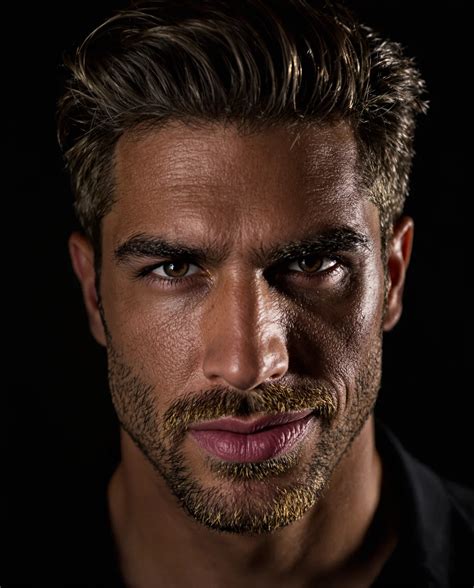 perfect male portraits  ai  realism prompts