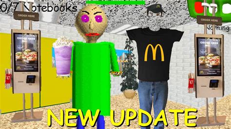 Baldi Tries The Grimace Shake New Update V12 Baldis Basics Mod