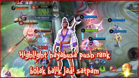 Highlight Hayabusa Push Rank Bolak Balik Jadi Satpam YouTube