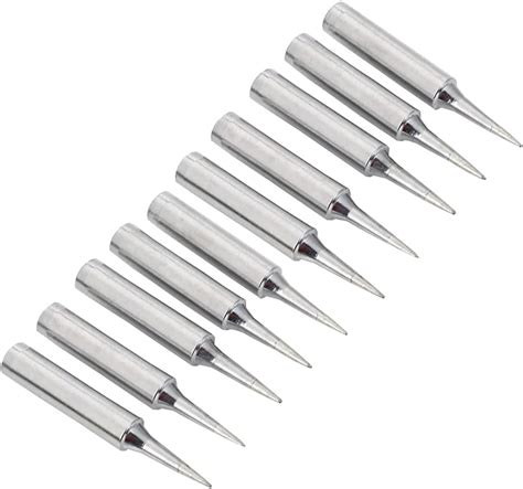 Saipor 10pcs 900M TI Soldering Iron Tips Solder Iron Replacement Tip