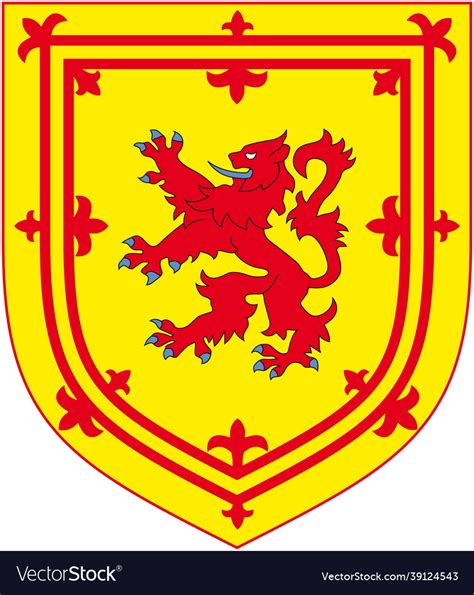 Former official royal coat of arms of scotland Vector Image