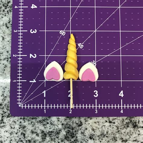 Unicorn Fondant Cupcake Toppers Unicorn Fondant Horns Etsy