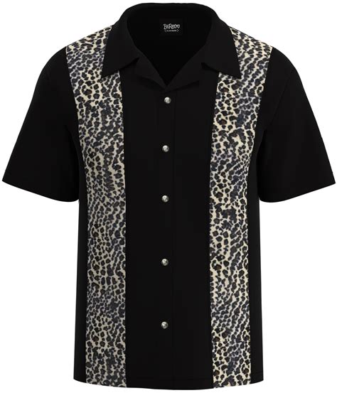 Mens Cheetah Print Shirt Leopard Print Mens Shirt