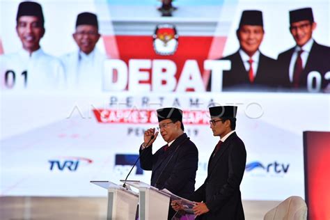 Debat Pertama Capres And Cawapres 2019 Antara Foto