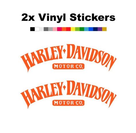 Harley Davidson Vinyl Stickers X 2 - Etsy