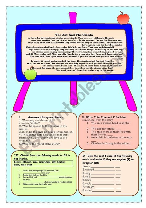 Teaching Past Tense Through A Story Esl Worksheet By Abizer