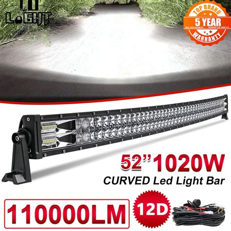 Co Light Barra De Luz Led Curvada De Doble Fila Para Conducci N