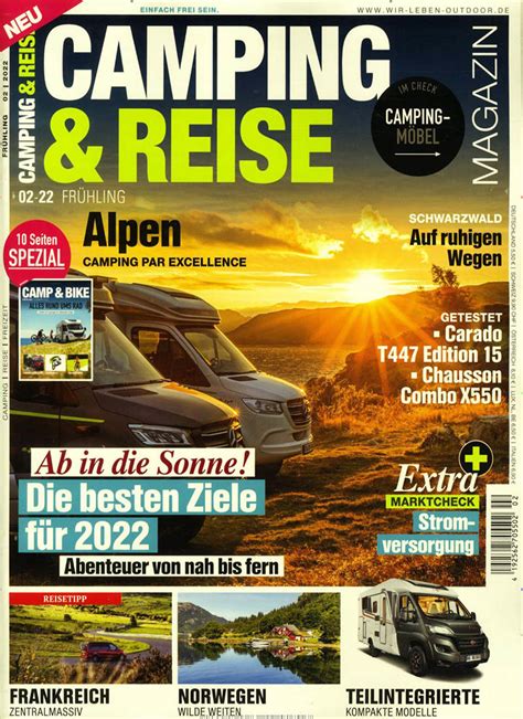 Camping Reise Magazin Abo Rabatt Auf Mini Und Geschenkabo