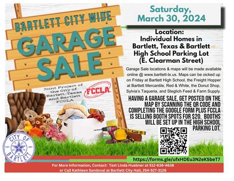 Bartlett City Wide Garage Sale | Bartlett Texas