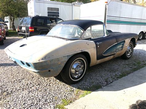 Unrestored 1961 Chevrolet Corvette Barn Find Parked For 50 Years Is 99