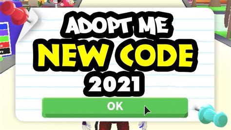 ⭐️ Discover The New Code For Adopt Me Roblox 2021 ⭐️ Adoption Pet