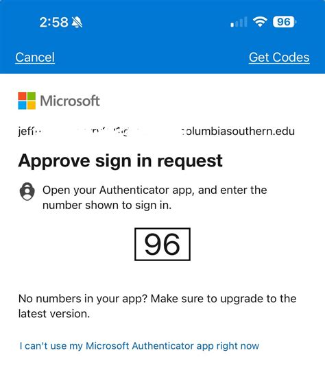 The Microsoft Authenticator Asking To Approve Sign In Using The