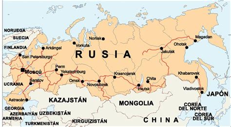 Mapa de Rusia