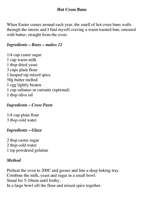 Hot Cross Buns Alexandra Nea