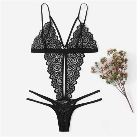 Ensemble De Lingerie Sexy Sous V Tements F Minins Sexy En Dentelle