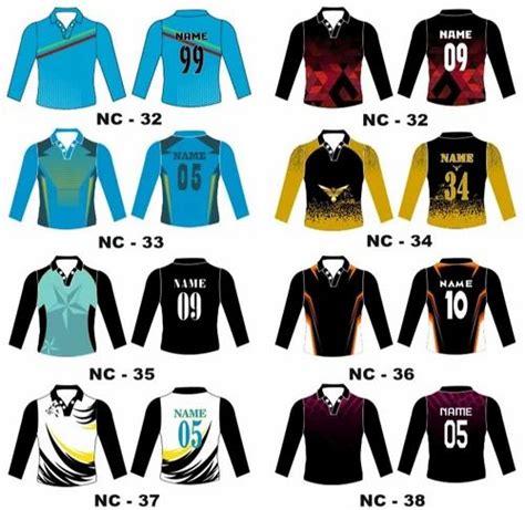 Sublimation Cricket Team Jersey At Rs Piece Printed T Shirts In