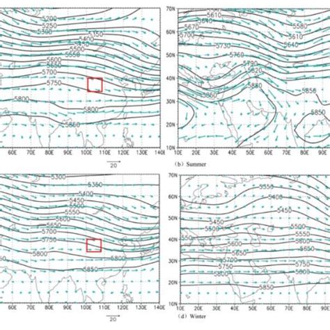 Geopotential Height In Geopotential Meter Gpm And Wind In M S At