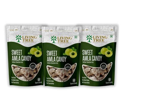 Living Tree Sweet Amla Candy 200gm Pack Of 3 Grocery