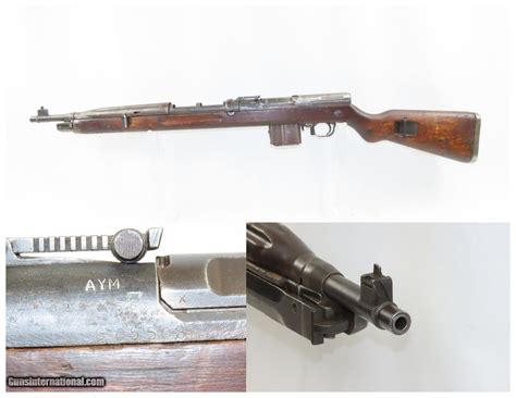 Czech Vz 52 Semi Auto 7 62x45 Military Rifle With Folding Bayonet Candr C1955 Manufactured By