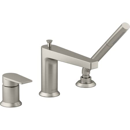 Kohler K 74032 4 BN Brushed Nickel Taut Deck Mounted Roman Tub Filler