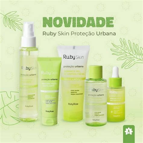 Kit Limpeza Facial Rubyskin Prote O Urbana Vegana Ruby Rose