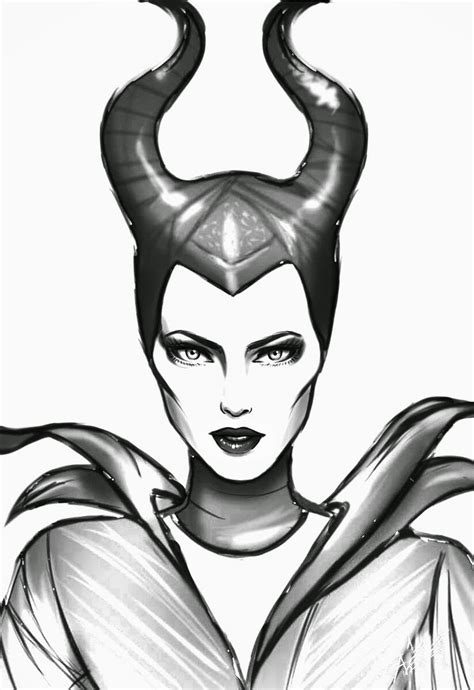 Disney Movie Princesses Maleficent Free Printable Coloring Pages