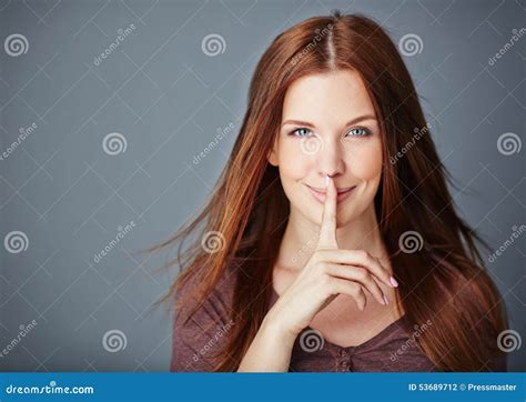 Keeping Secret Stock Photo Image Of Person Young Silence 53689712