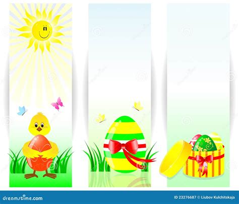 Set Of Easter Vertical Banners. Royalty Free Stock Photography - Image ...