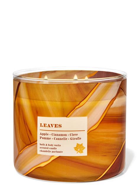 Leaves 3 Wick Candle Bath And Body Works