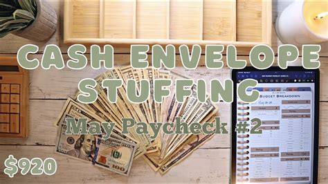 920 Cash Envelope Stuffing May Paycheck 2 ETSY Income ASMR 22