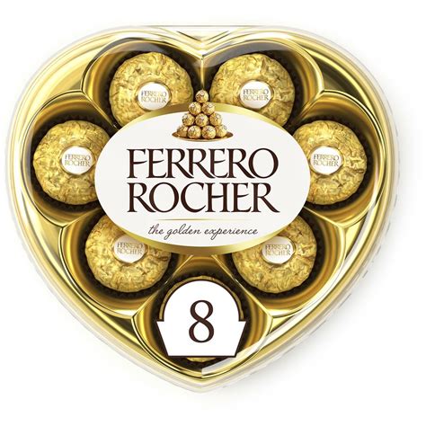 Ferrero Rocher Chocolate Heart Gift Box 8 Pack 100g | BIG W